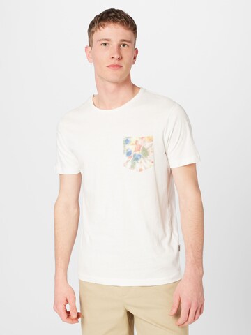 BLEND T-shirt i vit: framsida
