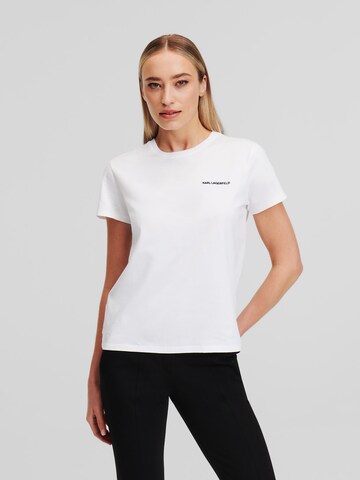 T-shirt Karl Lagerfeld en blanc : devant