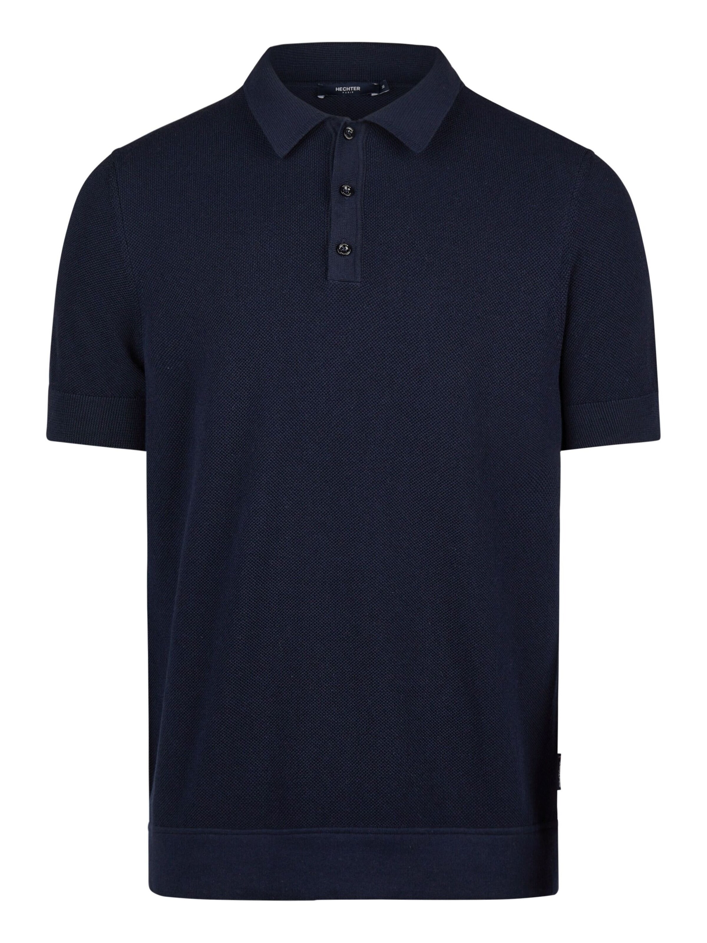 T-Shirt HECHTER PARIS en bleu : devant