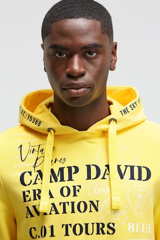 CAMP DAVID Sweatshirt in Yellow: front