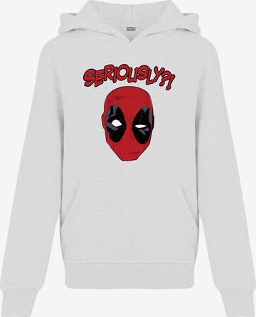 F4NT4STIC Sweatshirt 'Marvel Deadpool Seriously' in Weiß: predná strana