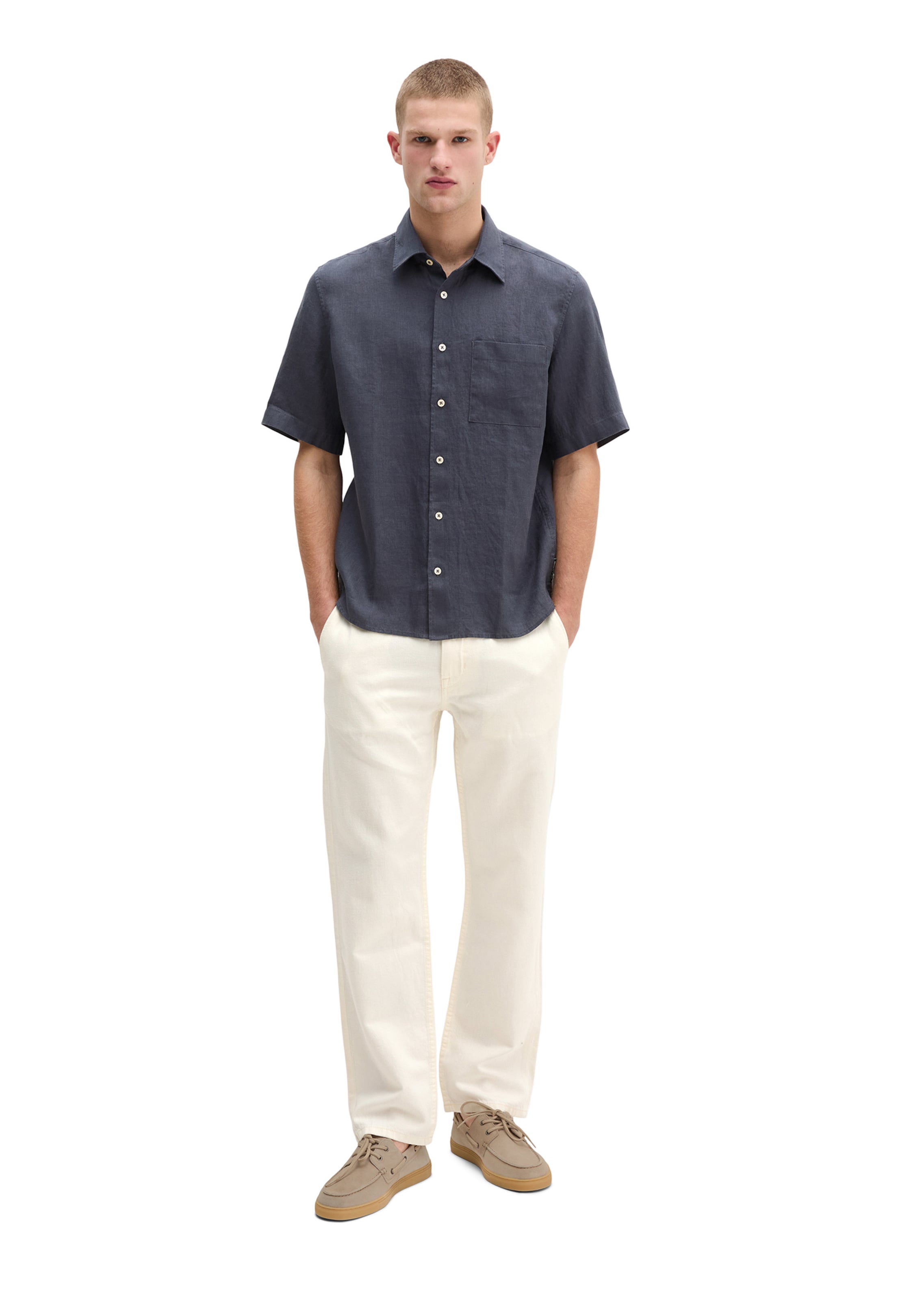 Fit confort Chemise Marc O'Polo en gris