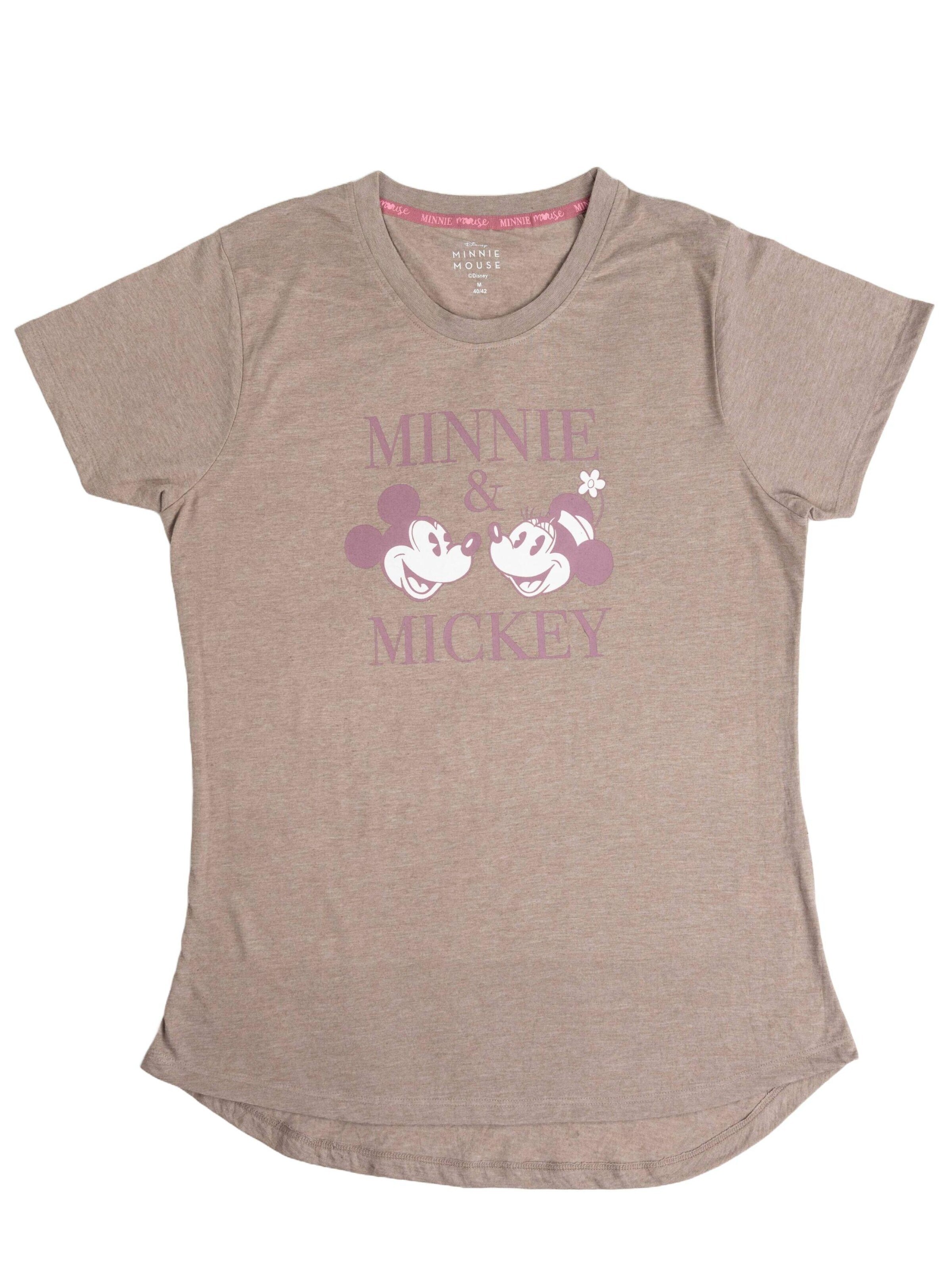 Disney Minnie Mouse Shirt 'Minnie & Mickey' in Brown
