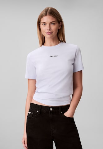 Calvin Klein Μπλουζάκι σε λιλά: μπροστά