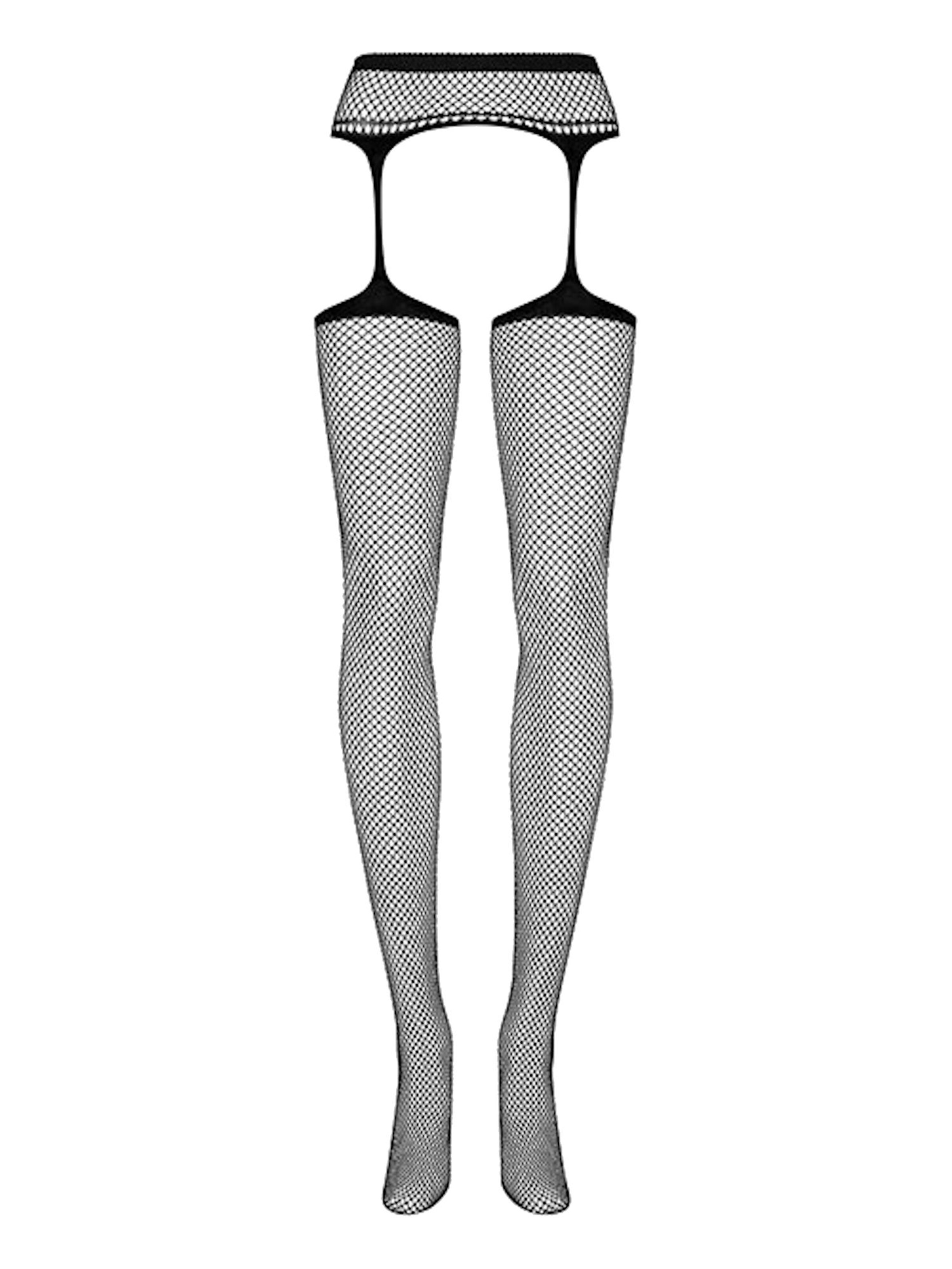 Obsessive Stockings with Garter Belts 'S501' in Black: front