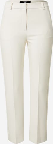 Weekend Max Mara Trousers with creases 'RANA' in Beige: front