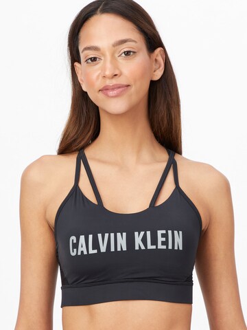 Calvin Klein Sport Bustier Sport bh in Zwart: voorkant