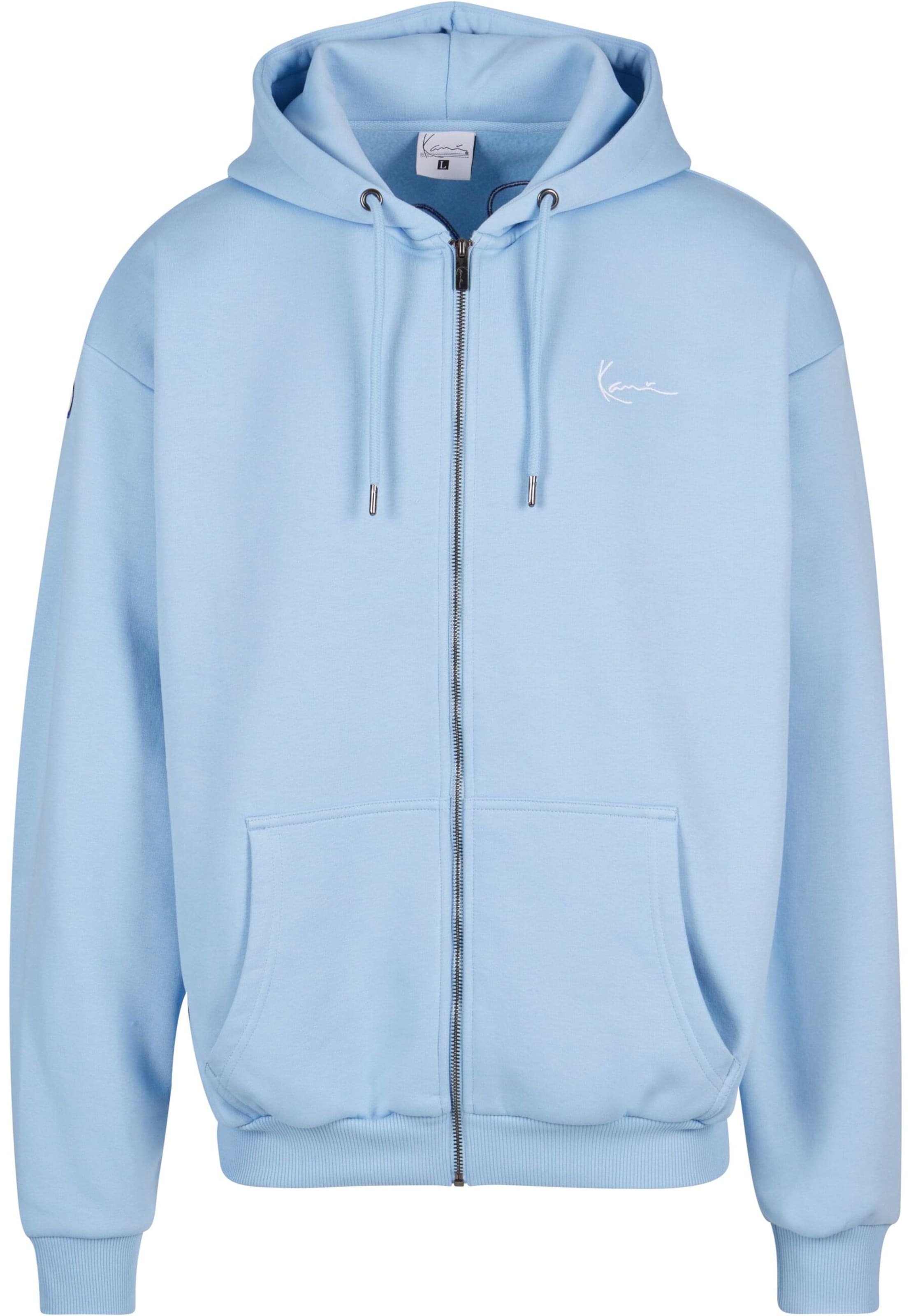 Karl Kani Zip-Up Hoodie in Light Blue | ABOUT YOU