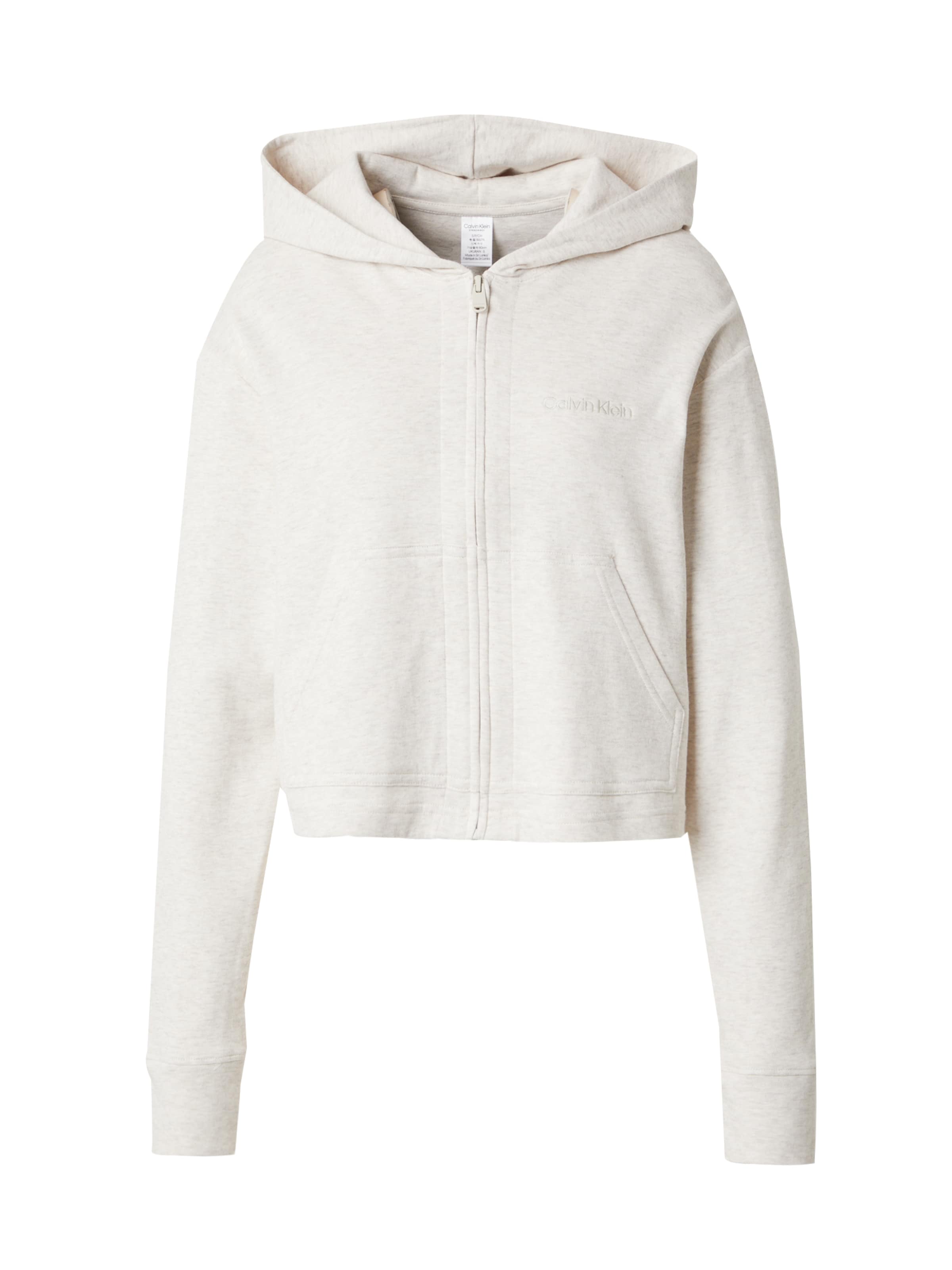Calvin Klein Sweatjacke in Beige: Vorderseite