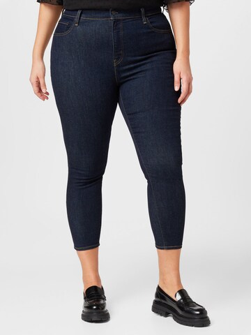 Levi's® Plus Skinny Jeans '721 PL Hi Rise Skinny' in Blauw: voorkant