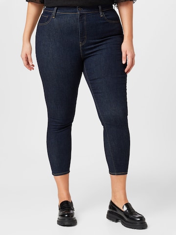 Levi's® Plus Skinny Jeans '721 PL Hi Rise Skinny' i blå: framsida