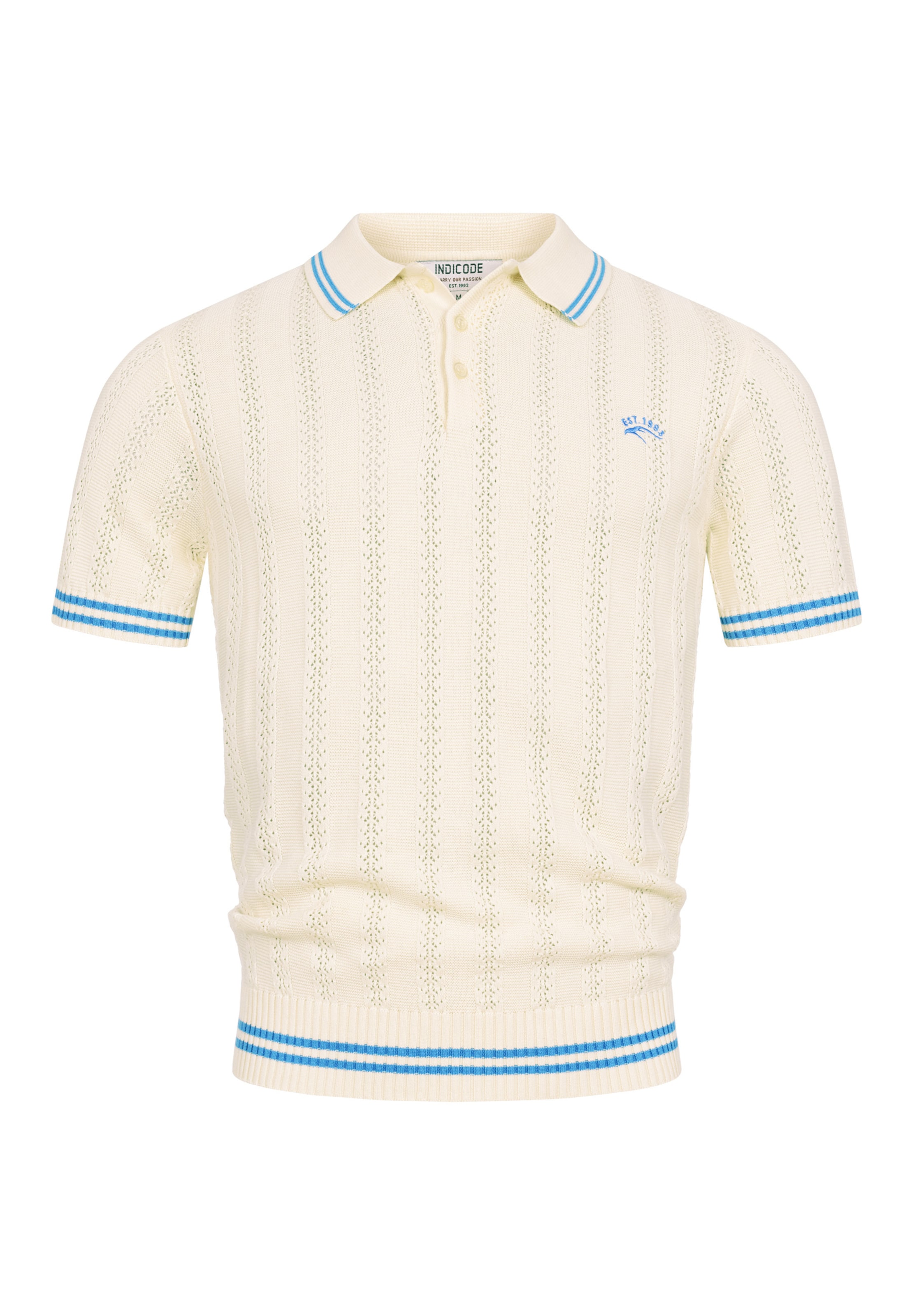 INDICODE JEANS Shirt 'INLuner' in Beige: voorkant