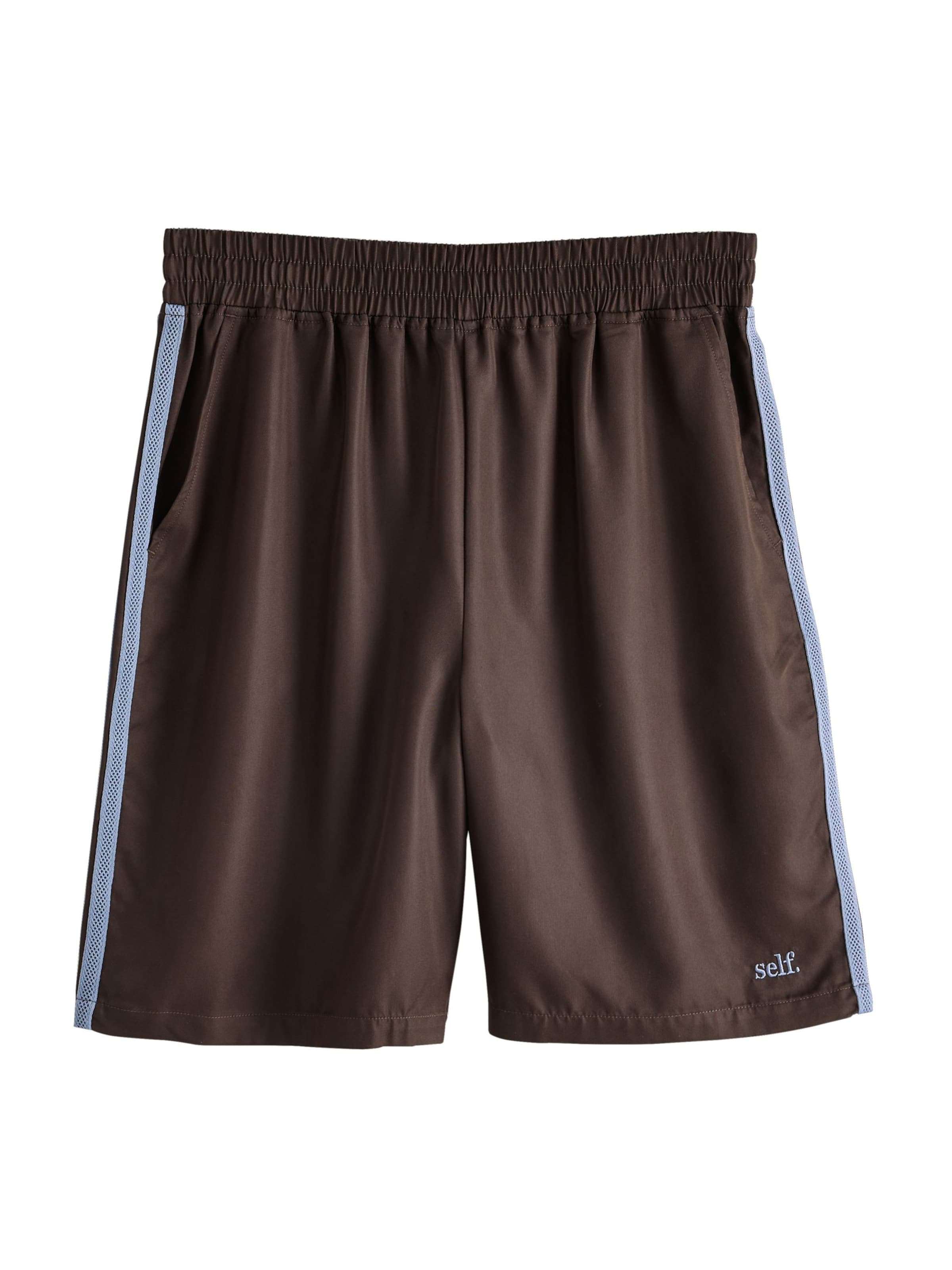Regular Pantalon self. en marron : devant