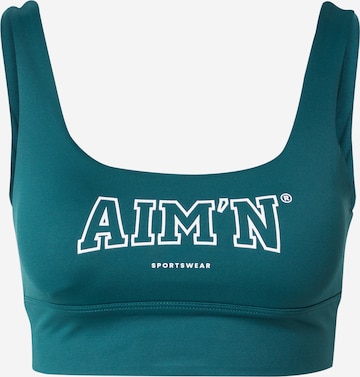 Bustier Soutien-gorge de sport aim'n en vert : devant