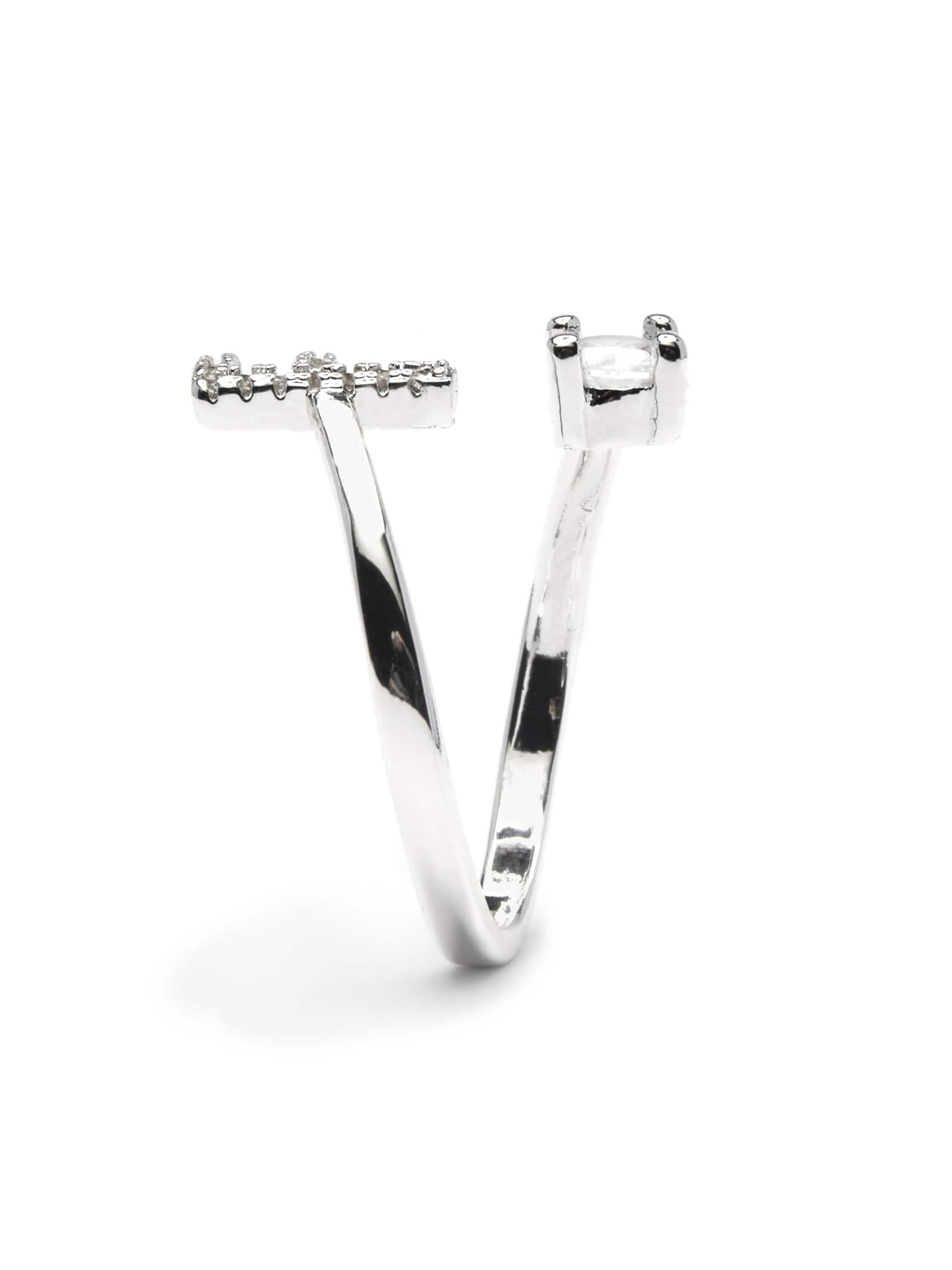 Luxenter Ring 'Alphabet F'‌‌‌‌‌‌‌‌‌‌ in Silber