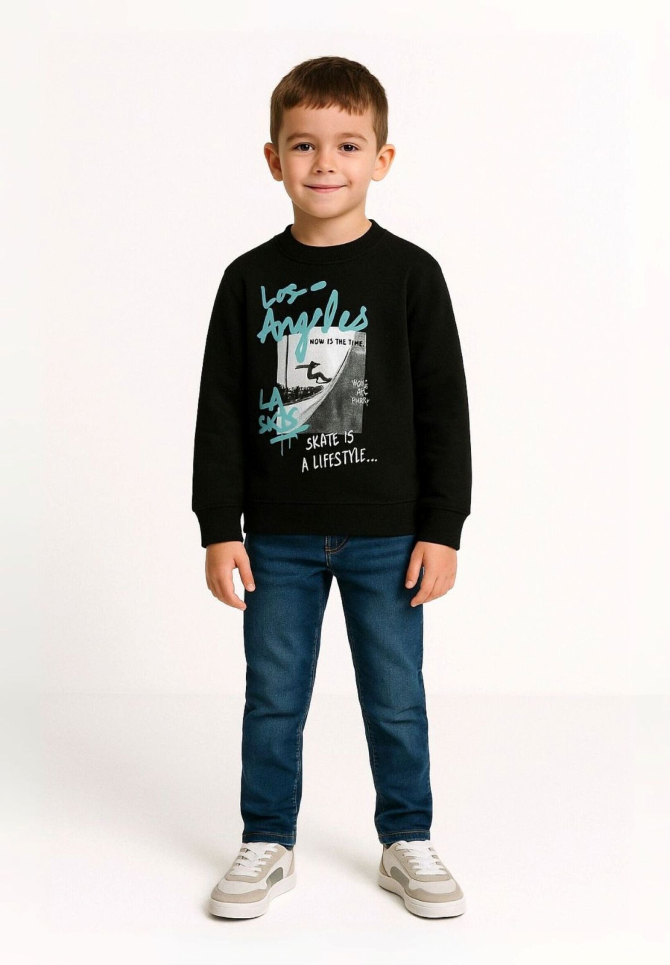 MINOTI Sweatshirt in Black: front