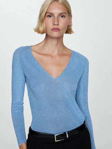 MANGO Trui 'KLING' in Blauw: voorkant