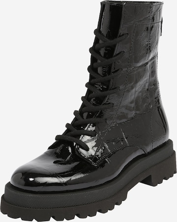 Kennel & Schmenger Lace-Up Ankle Boots in Black: front