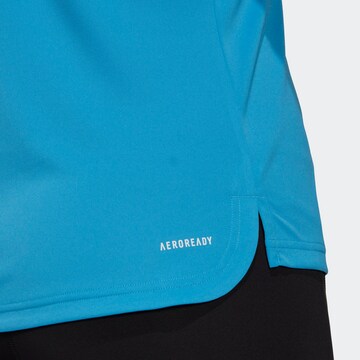 ADIDAS SPORTSWEAR Sports Top 'Designed To Move 3-Stripes' in Blue