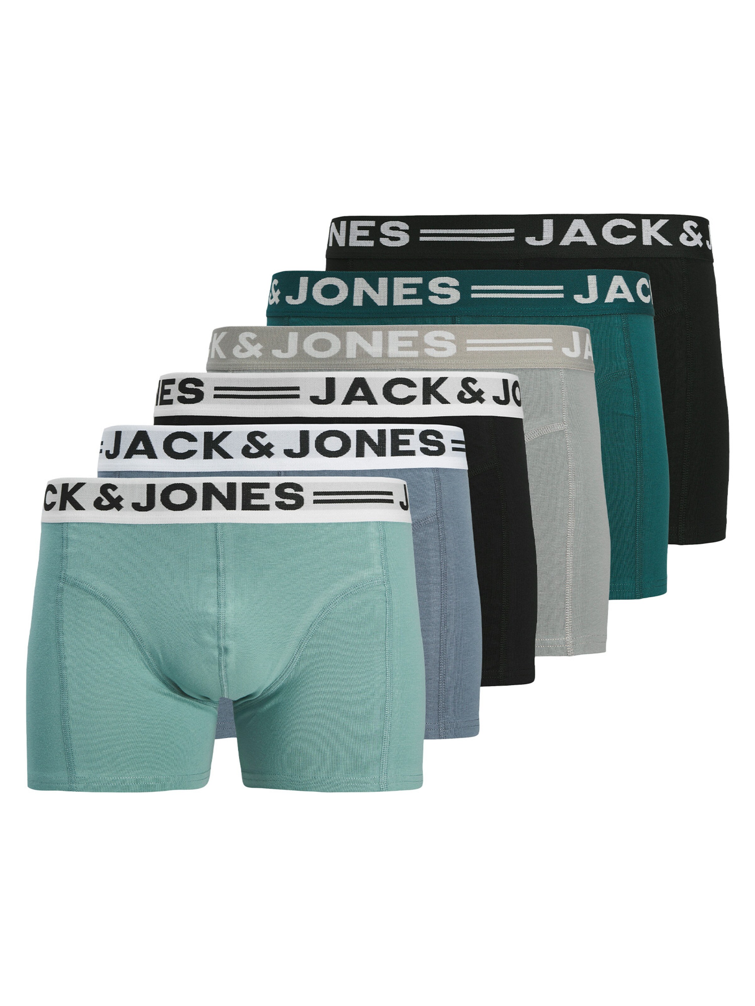 JACK & JONES Boxershorts 'Sense' in de kleur Pastelgroen, Productweergave