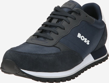 BOSS Black Sneakers 'Parkour' in Blue: front