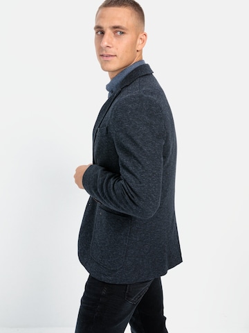 CAMEL ACTIVE Regular Fit 2-Knopf Sakko in melierter Optik in Blau