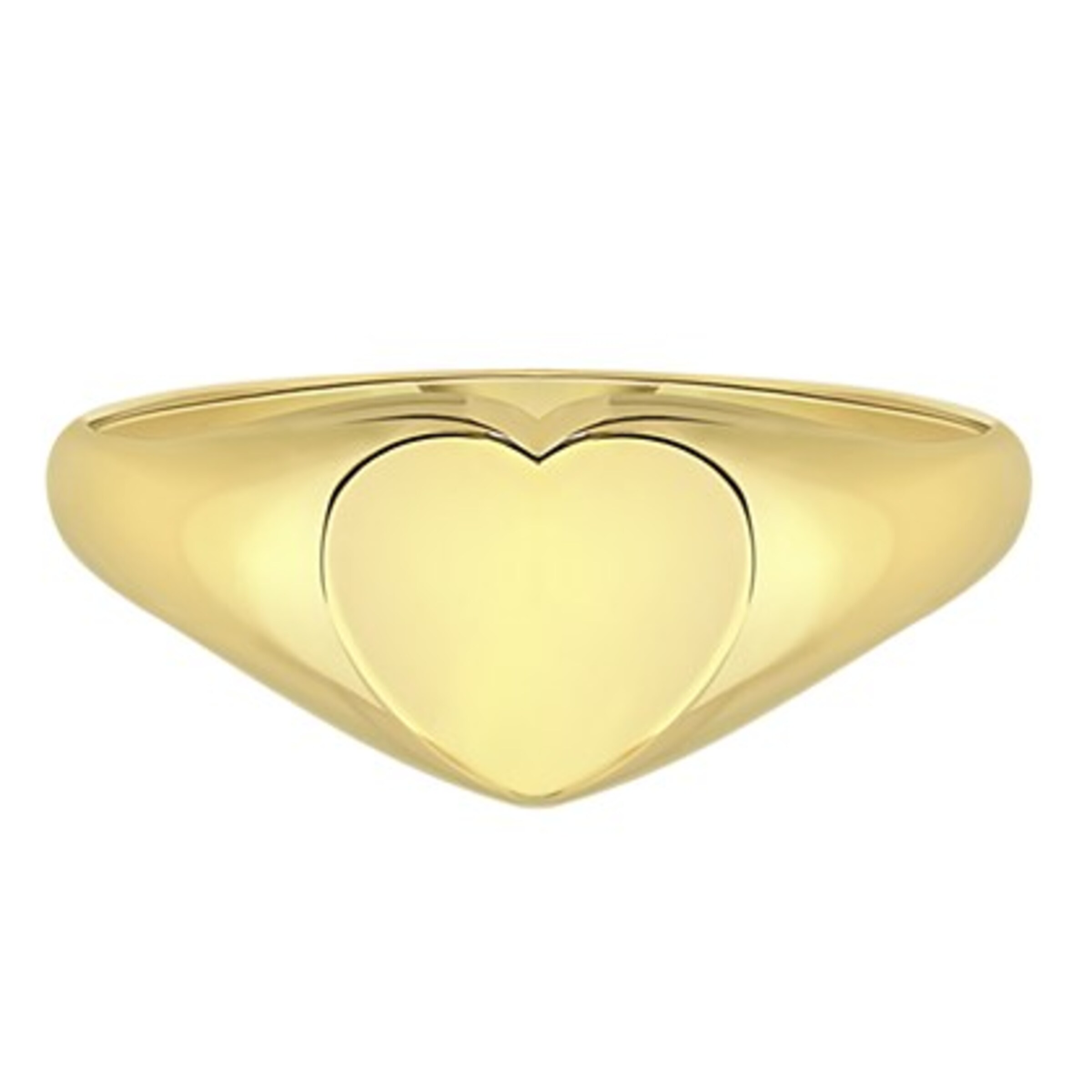 Lucardi Ring 'Klassisch' in Gold: front