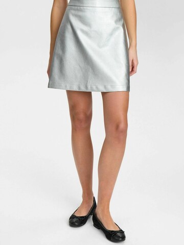 NÜMPH Skirt 'NUELLANORA' in Silver: front