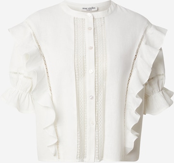 noar studios Μπλούζα σε λευκό: μπροστά