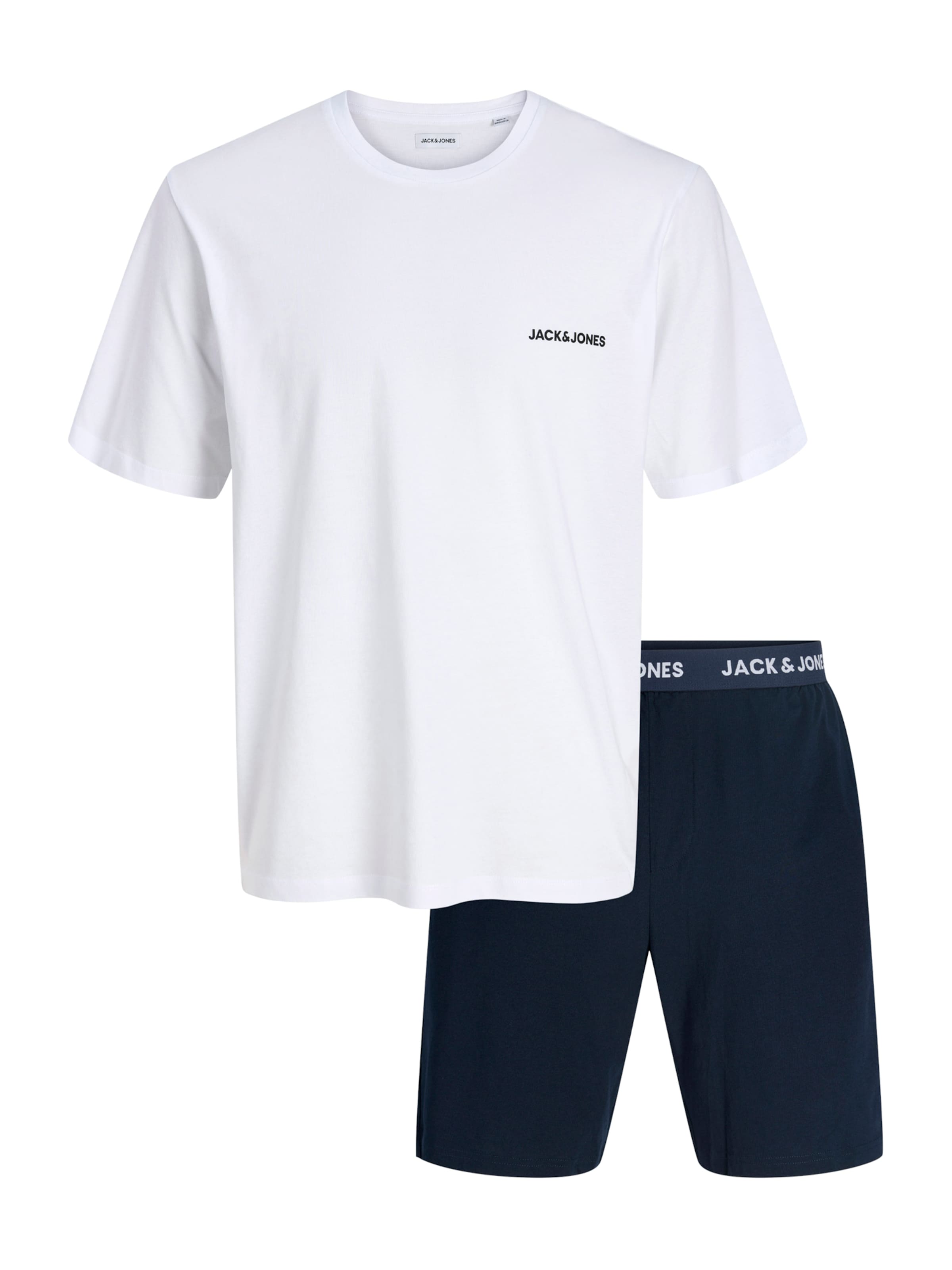 JACK & JONES Pyjama kort 'JACEVEREST' in Blauw: voorkant