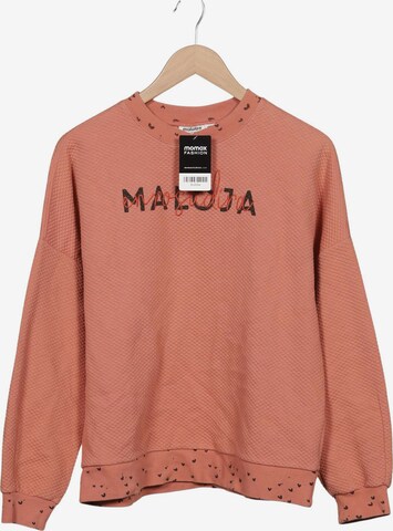 Maloja Sweatshirt & Zip-Up Hoodie in M in Orange: front