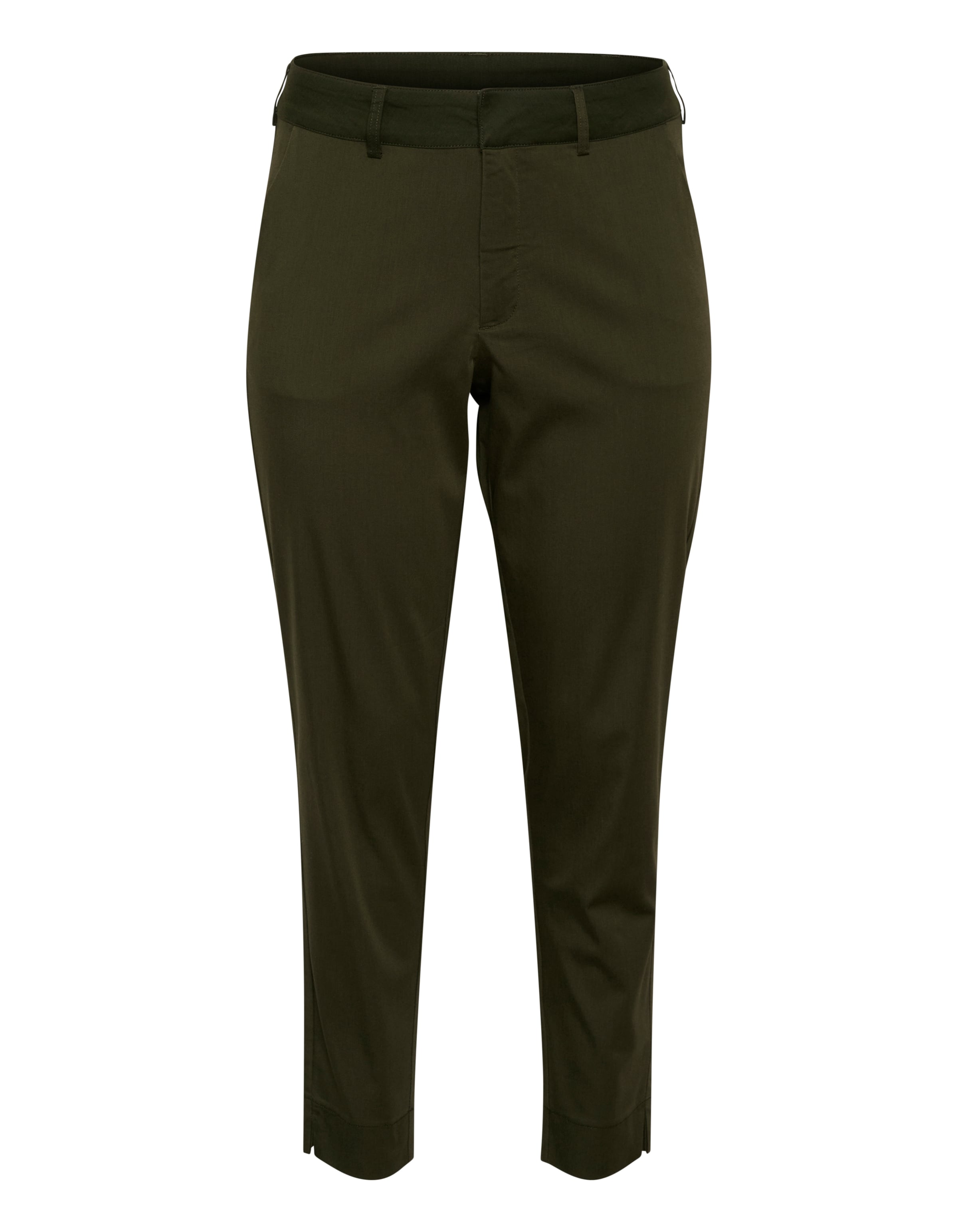 KAFFE CURVE Chino in Groen: voorkant