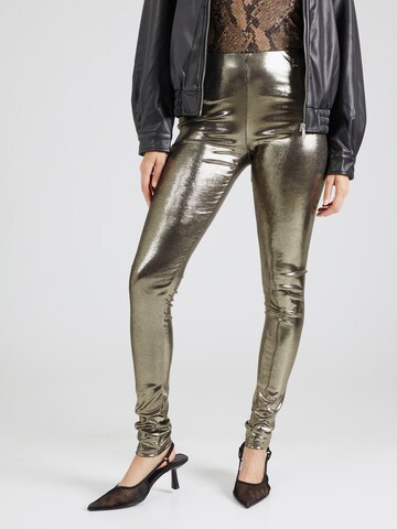 PATRIZIA PEPE Skinny Legíny - Zlatá: predná strana