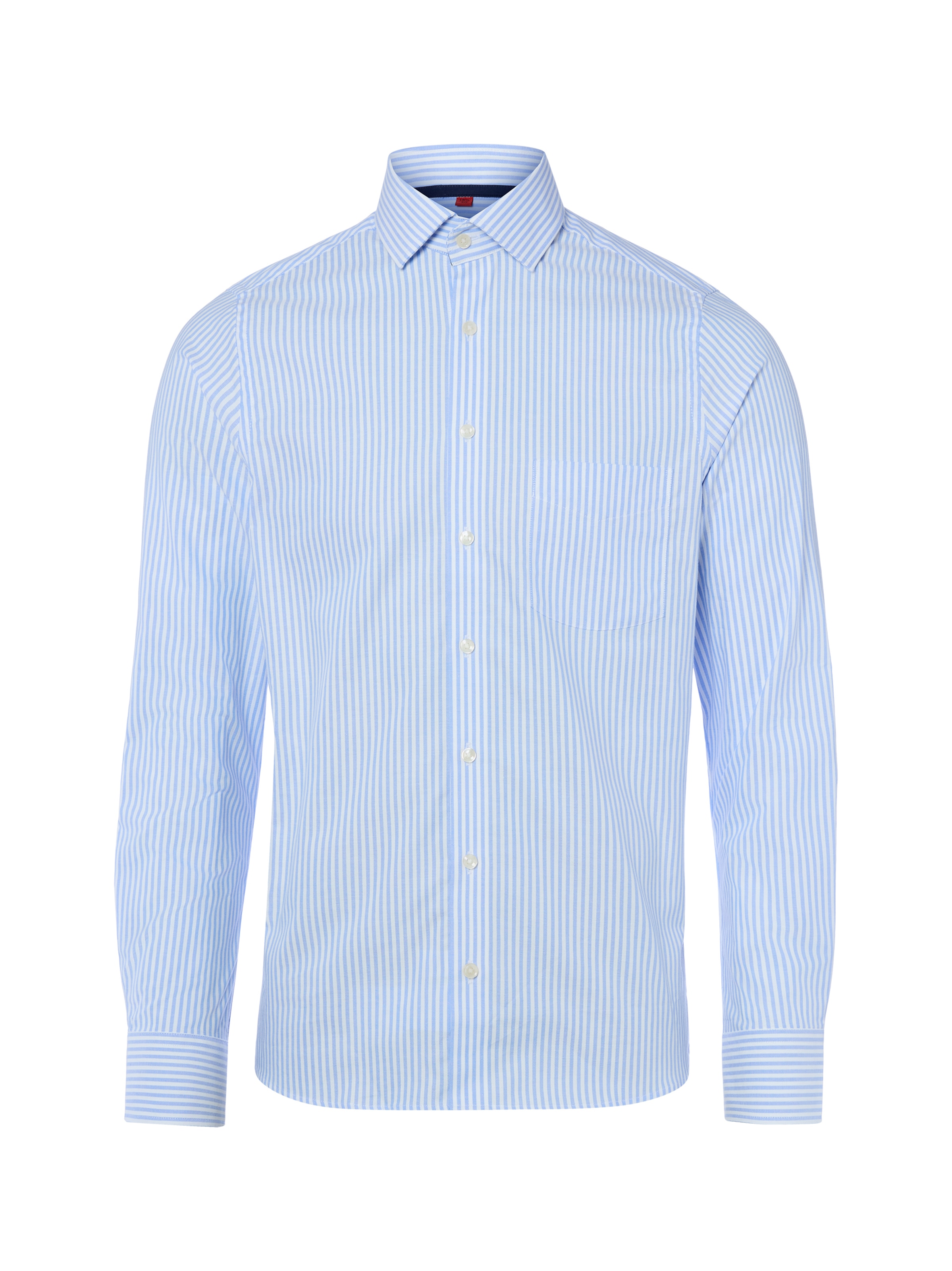 Coupe slim Chemise business Finshley & Harding en bleu : devant