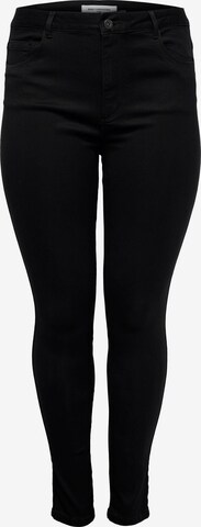 ONLY Carmakoma Skinny Jeans 'Augusta' in Zwart: voorkant