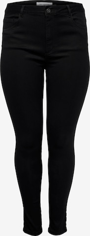 ONLY Carmakoma Skinny Jeans 'Augusta' in Zwart: voorkant