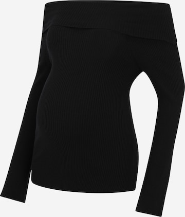 Pull-over 'OLMJAYDEN' Only Maternity en noir : devant