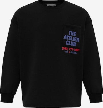 Sweat-shirt VAMOS CLO en noir : devant