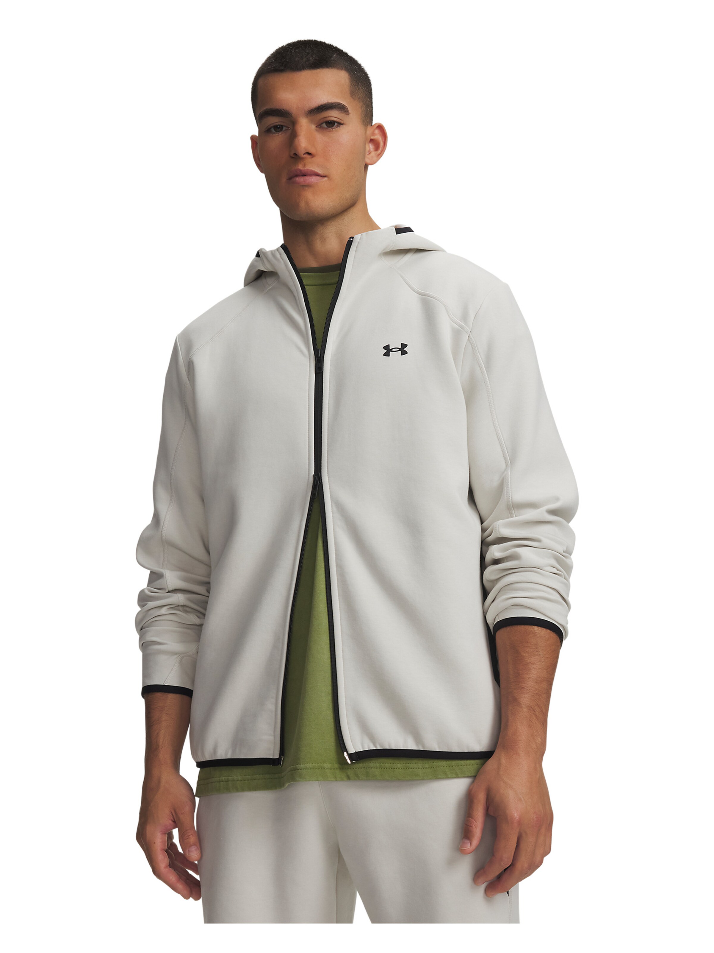 UNDER ARMOUR Sportsweatvest in Wit: voorkant