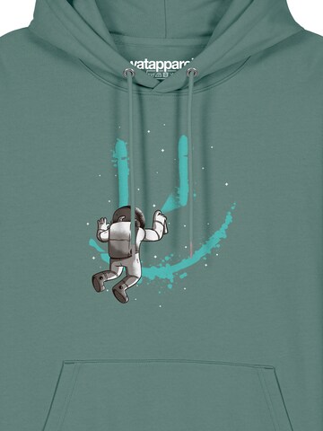Sweat-shirt 'Graffiti Astronaut' Watapparel en vert