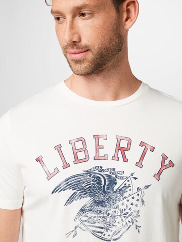 Tricou 'GREG' de la JACK & JONES pe alb