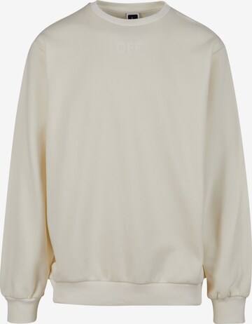 Sweat-shirt DEF en beige : devant