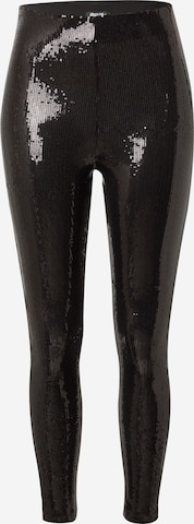 Nasty Gal Regular Leggings in Zwart: voorkant