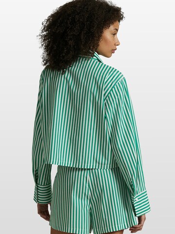 Polo Ralph Lauren Pyjama ' Crop & Boxer Set ' in Groen