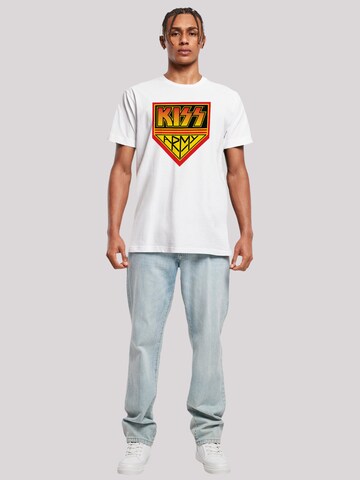 F4NT4STIC T-Shirt 'Kiss Army Logo' in Weiß