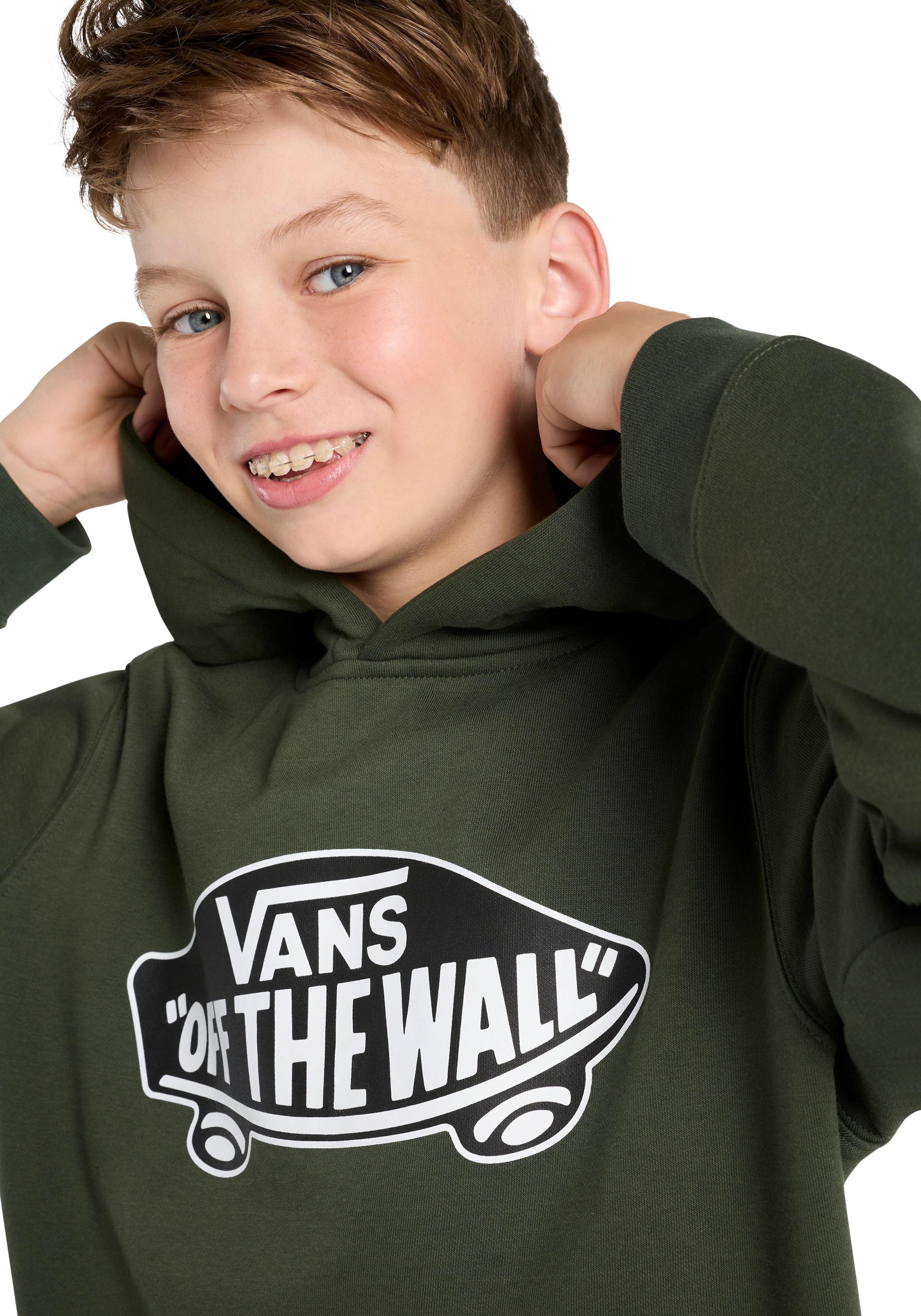 VANS Sweatshirt 'Style 76 PO' in Green