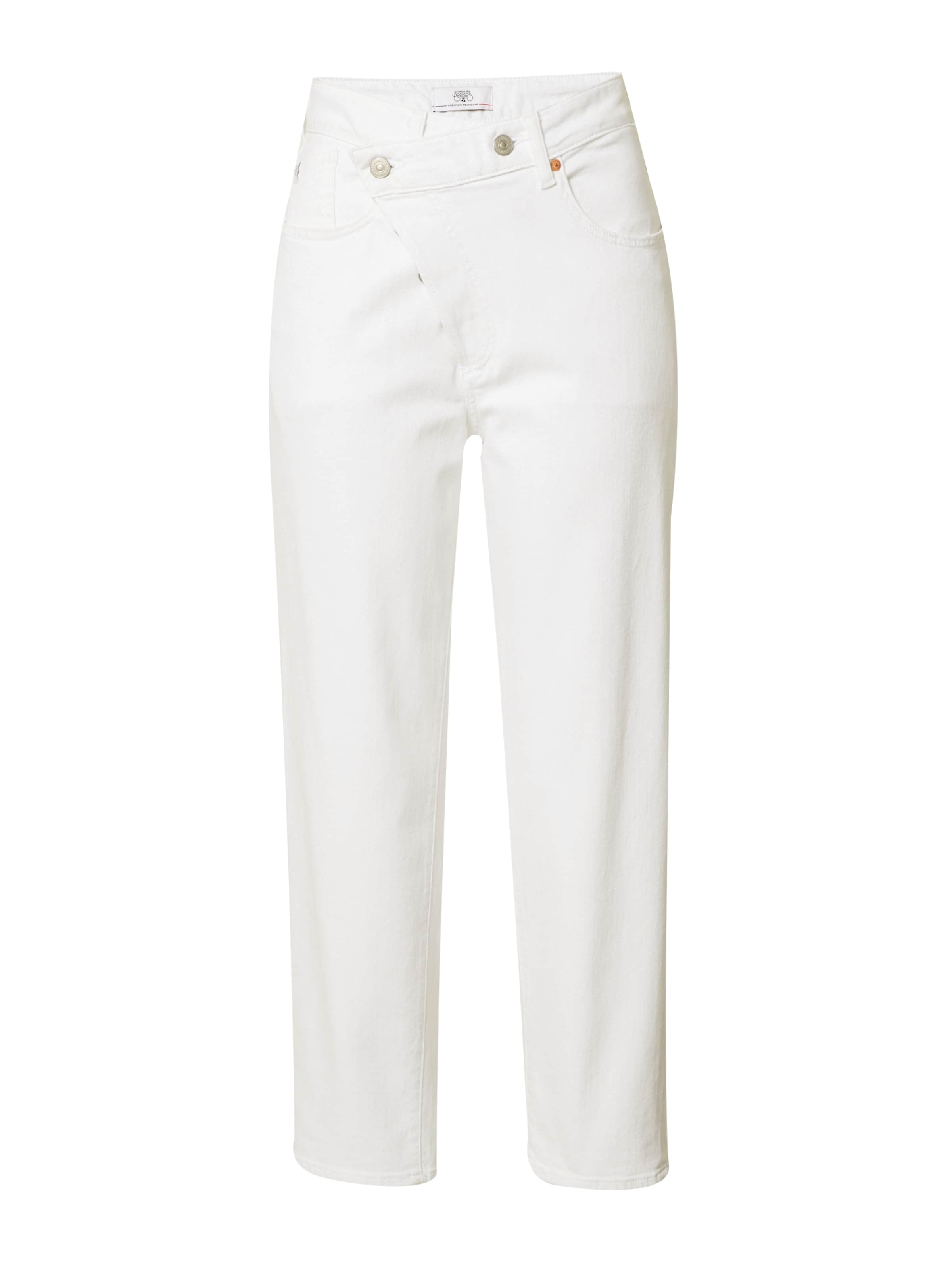 Le Temps Des Cerises tavaline Teksapüksid, värv valge: eest vaates