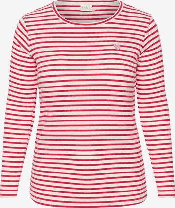 KAFFE CURVE T-shirt 'Lia' i rosa: framsida