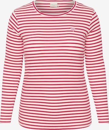 KAFFE CURVE Koszulka 'Lia' w kolorze różowy: przód