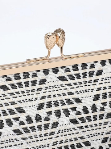 Borsa a mano 'Borsa a mano Kassandra Orlanda Plus - Chiusura fibbia, tessuto jacquard geometrico' di Kassandra in nero